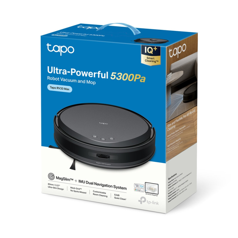 TP-Link Робот-пилосмок TAPO RV 20 MAX LIDAR з підтримкою вологого прибирання