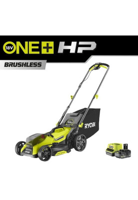 Ryobi Газонокосилка аккумуляторная ONE+ HP RY18LMX33A-150 18В акб 1х5А·год 33см 30л 25-90мм 9.3кг