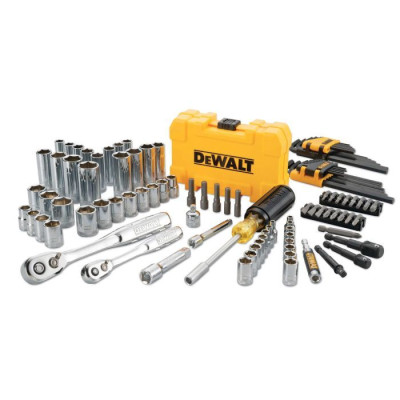 DeWALT Набір головок, біт, шестигранних ключів, 1/4", 3/8", кейс, 108шт