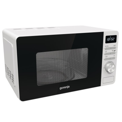 Gorenje MO20A4[Мікрохвильова піч, 20л, електр. кер., 800Вт, гриль, дисплей, білий]