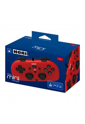 Hori Геймпад проводной Mini Gamepad для PS4, Red