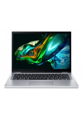 Acer Ноутбук Aspire 3 Spin 14 A3SP14-31PT 14" WUXGA IPS Touch, Intel P N200, 8GB, F256GB, UMA, Lin, сріблястий