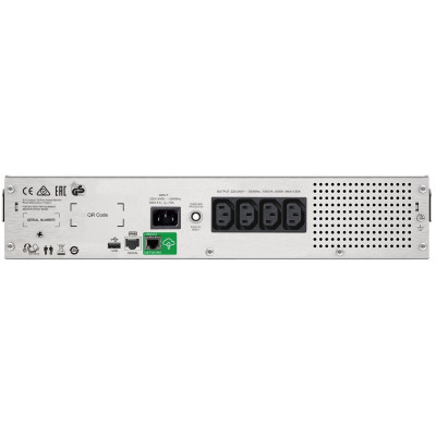 APC Джерело безперебійного живлення Smart-UPS C 1000VA/600W, RM 2U, LCD, USB, SmartConnect, 4xC13