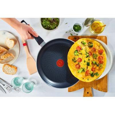Tefal Сковорода Start&Cook, 28см, алюміній, чорний