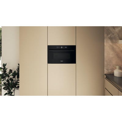 Whirlpool Мікрохвильова піч вбудована, 31л, електронне упр., 1000Вт, гриль, дисплей, чорний