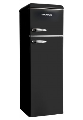 SNAIGE Холодильник з верхн. мороз., 172.5x63х56, холод.відд.-201л, мороз.відд.-57л, 2дв., A++, ST, retro, чорний