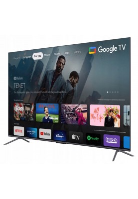 TCL Телевізор 85" QLED 4K 60Hz Smart Google TV Black