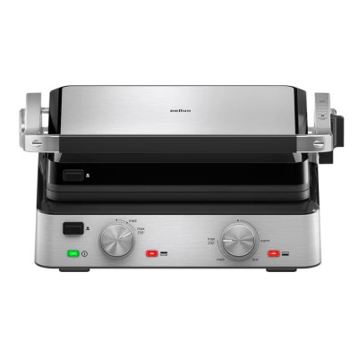 Braun Гриль прижимний MultiGrill 7 CG 2000Вт, темп. режимів-3, з`ємні пластини, метал