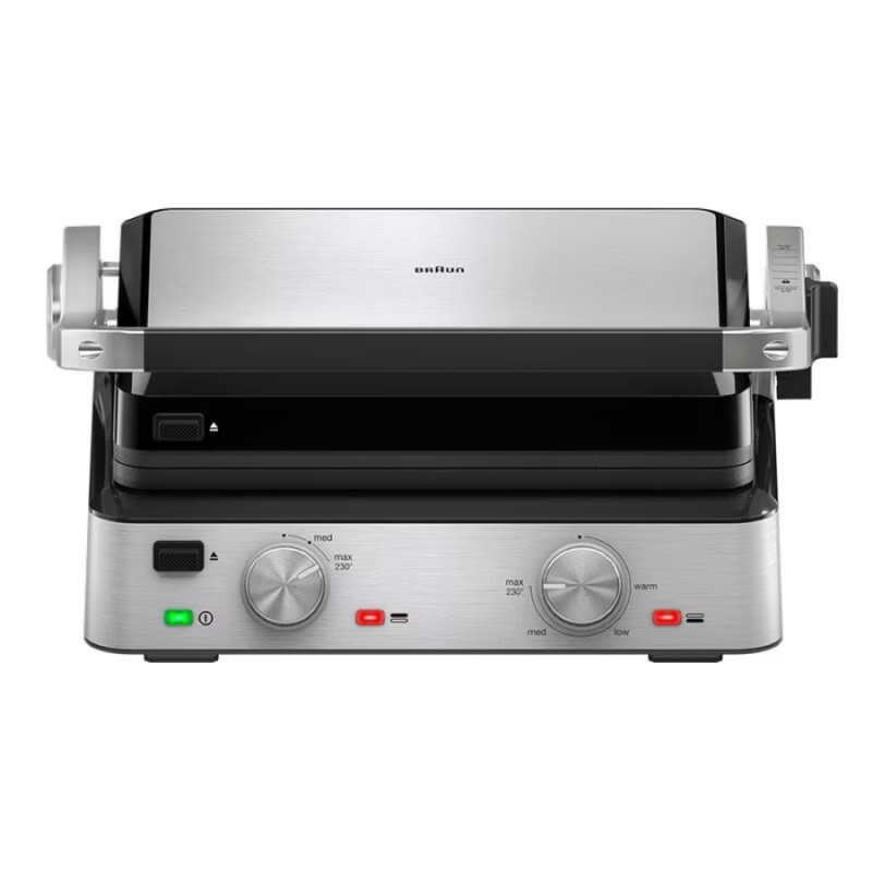 Braun Гриль прижимний MultiGrill 7 CG 2000Вт, темп. режимів-3, з`ємні пластини, метал