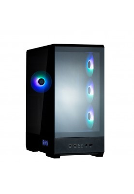 Zalman Корпус P50 DS без БР, 2xUSB3.0, 1xUSBType-C, 4x120мм ARGB, VGA 435мм, LCS ready, TG Side Panel, ATX, чорний