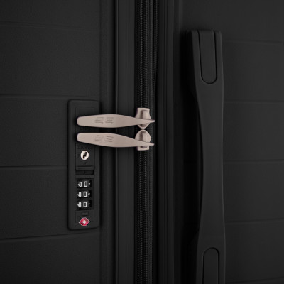 2E Валіза, Aero, поліпропілен, велика, 99/119 л, TSA, 4 колеса, EXP, чорна 2E Валіза, Aero, поліпропілен, велика, 99/119 л, TSA, 4 колеса, EXP, чорна