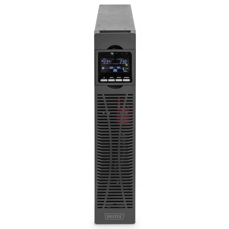 Digitus ДБЖ OnLine, 2000VA/2000W, LCD, 8xC13, RJ45, RS232, USB, Rack/Tower