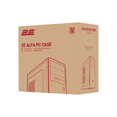 2E Корпус Alfa E1802 без БЖ 4xUSB3.0, VGA 320мм, ATX, чорний 2E Корпус Alfa E1802 без БЖ 4xUSB3.0, VGA 320мм, ATX, чорний