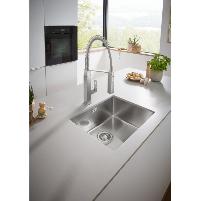 Grohe Мийка кухонна K700U, нерж.сталь, прямокут., без крила, 550x450x200мм, чаша - 1, уніврсальна, матовий графіт