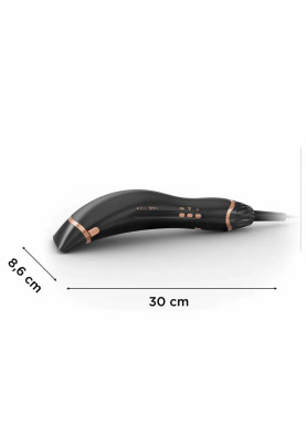 Rowenta Фен Ultimate Experience Air Motion, 1300Вт, 3 режими, насадка-гребінець, кейс для зберігання, іоніз-я, хол. обдув, чорний