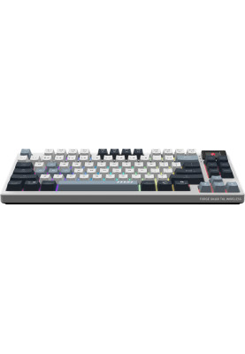 MSI Клавіатура механічна FORGE GK600 TKL W SKY UA 104key, механічний Linear, USB-A, Wireless, Bluetooth, EN/UKR/RU, RGB, білий