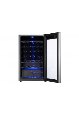 ARDESTO Холодильник для вина, 84.2x48х44, мороз.відд.-96л, зон - 1, бут-34, ST, диспл внутр., чорний