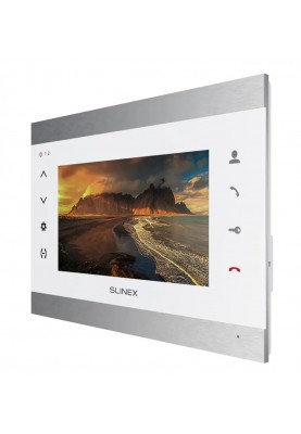 Slinex Відеодомофон SL-07N Cloud, IPS 7", детектор руху, переадресація, сріблястий білий