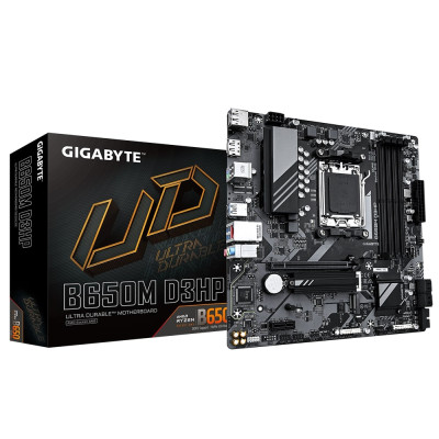 Gigabyte Материнська плата B650M D3HP sAM5 B650 4xDDR5 M.2 HDMI DVI mATX