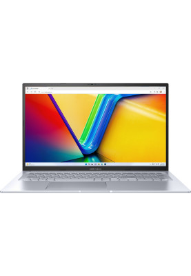 ASUS Ноутбук Vivobook 17X M3704YA-AU159 17.3" FHD IPS, AMD R5-7430U, 16GB, F1TB, UMA, noOS, Сріблястий