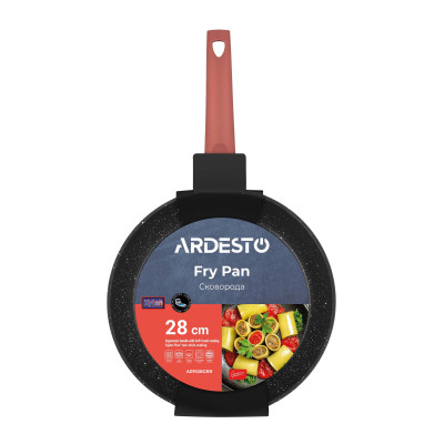 ARDESTO Сковорода Gemini Molise, 28см, алюміній, червоний