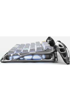 GravaStar Клавіатура механічна GravaStar Mercury K1 Pro 80keys, GravaStar x Kailh Speedy Mint, EN/UKR, BT/WL/USB, сірий