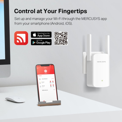 Mercusys Розширювач покриття WiFi ME60X AX1500, 1хGE LAN