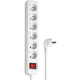 HAMA Мережевий подовжувач Multiple 6XSchuko 3G*1.5мм ws 3м White