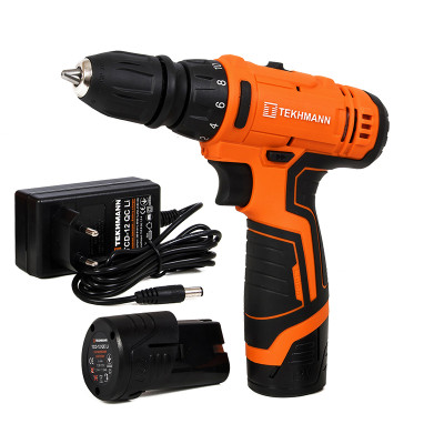 TEKHMANN Шурупокрут-дриль акумуляторний TCD-12 QC Li 12В 1х1.5А·год 28Нм 400·1400об·хв 1кг