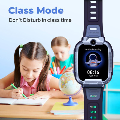 Mibro Дитячий годинник-телефон Z5, 1.69", 240x280, GPS, 2MP dual, 900мА·год, 2АТM, синій