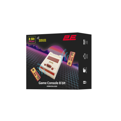 2E Ігрова консоль 8bit HDMI (2 бездротові геймпади, 3000 ігор)