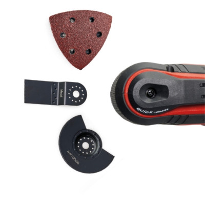 Einhell Багатофункціональний інструмент акумуляторний TP-MG 18 Li BL - Solo PXC 18В 11000-20000кол·хв кут колінь 3.2° 1.08 кг без АКБ і ЗП Einhell Багатофункціональний інструмент акумуляторний TP-MG 18 Li BL - Solo PXC 18В 11000-20000кол·хв кут колінь 3.2° 1.08 кг без АКБ і ЗП