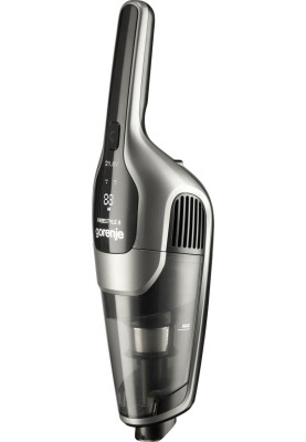 Gorenje Пилосос безпровідний, 132Вт, конт пил -0,6л, автон. робота до 55хв, вага-2,9кг, НЕРА, 2насадки, сірий