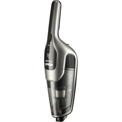 Gorenje Пилосос безпровідний, 132Вт, конт пилок -0,6л, автон. робота до 55хв, вага-2,9кг, НЕРА, 2насадки, сірий Gorenje Пилосос безпровідний, 132Вт, конт пилок -0,6л, автон. робота до 55хв, вага-2,9кг, НЕРА, 2насадки, сірий