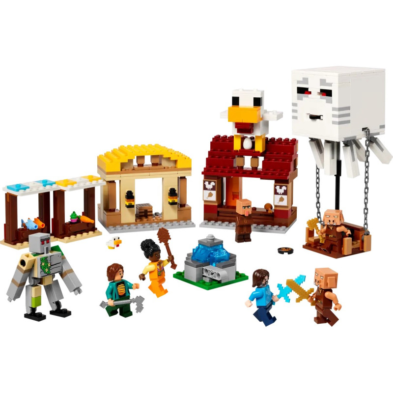 LEGO Конструктор Minecraft Напад на село з повітряною кулею Ґаст