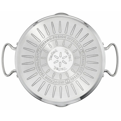 Tefal Кастрюля Tefal DUETTO+, 2.9л, з кришкою, нержавіюча сталь, скло Tefal Кастрюля Tefal DUETTO+, 2.9л, з кришкою, нержавіюча сталь, скло