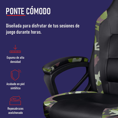 Trust Крісло GXT 701C RYON Black/Camo