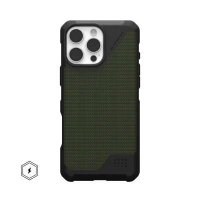 UAG Чохол для iPhone 16 Pro Max, Metropolis LT Magsafe, Kevlar Olive