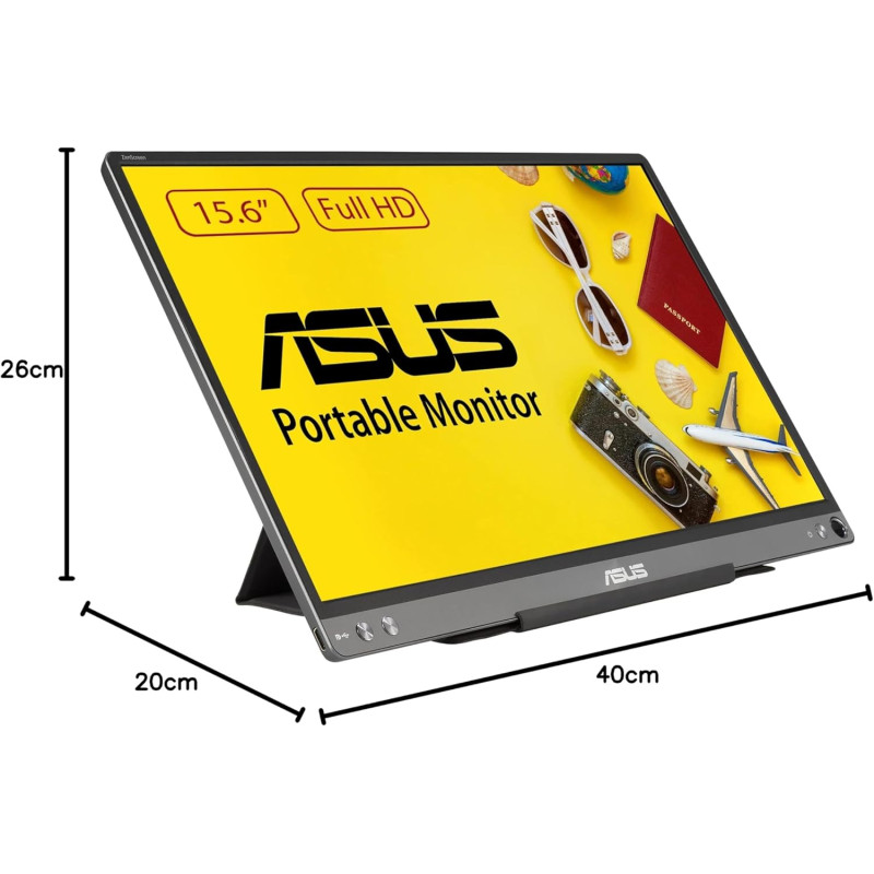 ASUS Монітор портативний 15.6" ZenScreen MB16ACE USB-C, IPS, Case