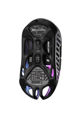 GravaStar Миша Mercury X, BT/WL/USB-A, RGB, сірий