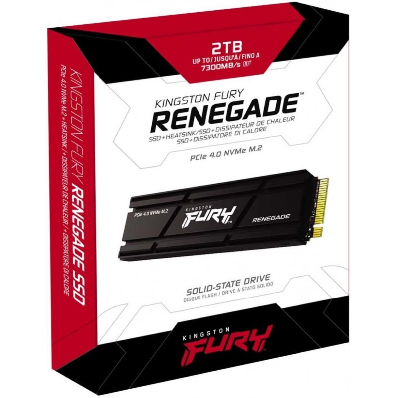 Kingston Накопичувач SSD M.2 2TB PCIe 4.0 Fury Renegade + радіатор