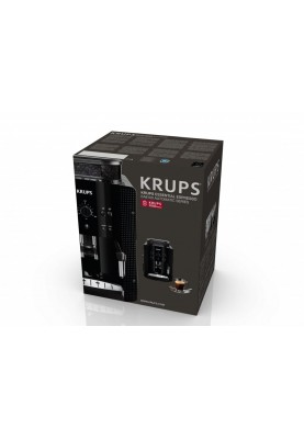 Krups Кавомашина Essential Espresso 1.7л, зерно + мелена, ручний капучинатор, чорний