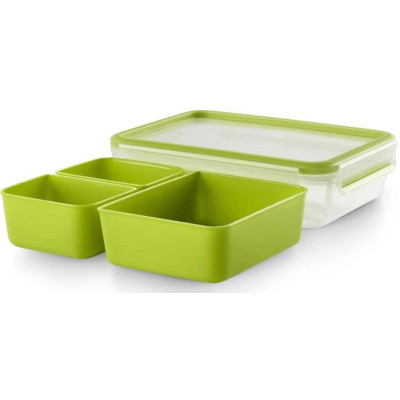 Tefal Контейнер з вставками MASTERSEAL TO GO 1.2 л, пластик Tefal Контейнер з вставками MASTERSEAL TO GO 1.2 л, пластик