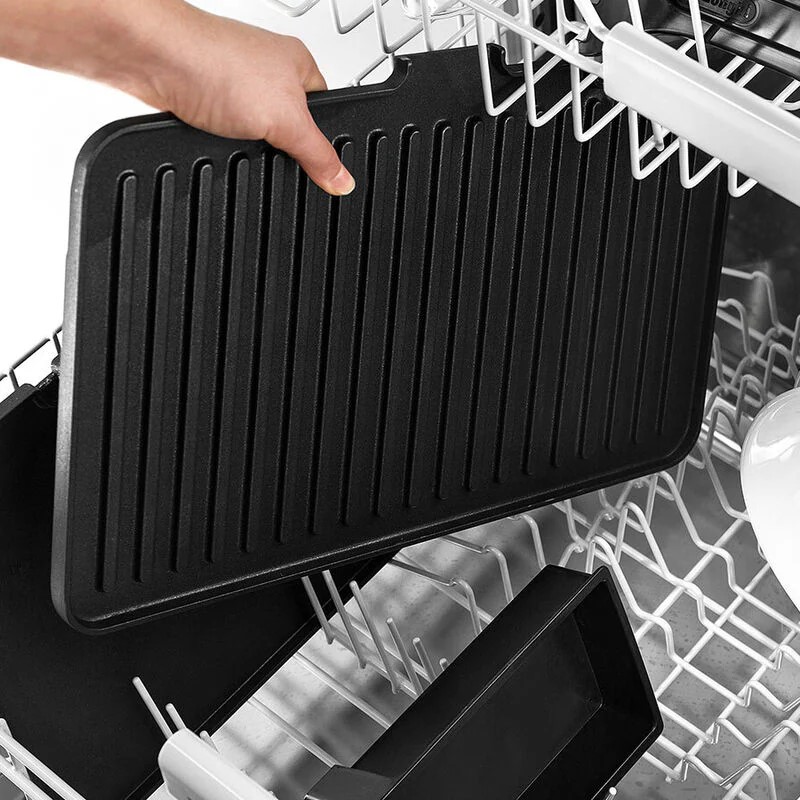 Braun Гриль прижимний MultiGrill 9 CG 2000Вт, темп. режимів-3, 4 з`ємні пластини, метал