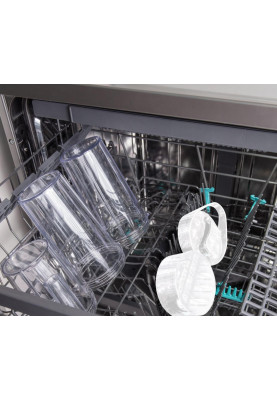Gorenje Блендер стаціонарний 1000Вт, чаша-750мл, подрібнювач, білий-нерж