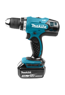 Makita Шурупокрут-дриль акумуляторний DDF453RFE 18B 2х3А·год 42Нм 0-400·0-1300 об·хв кейс 1.8кг