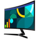 Samsung Монітор 23.8" S24D366 D-Sub, HDMI, VA, 100Hz, 4ms, CURVED