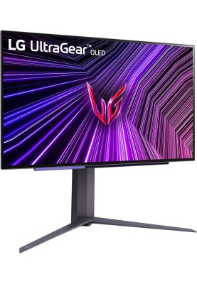 LG Монітор 27" 27GS95QE-B 2xHDMI, DP, USB, Audio, OLED, 2560x1440, 240Hz, 0.03ms, DCI-P3 98.5%, G-SYNC, FreeSync, AdaptiveSync, Pivot, DisplayHDR TRUE BLACK 400