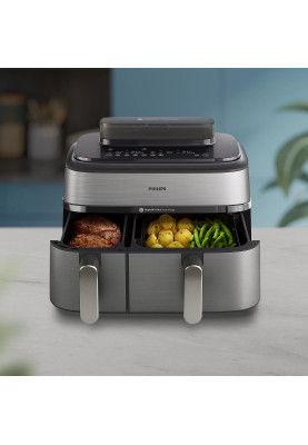 Philips Мультипіч Ovi Dual Steam 2750Вт, чаша-3+6л, сенсорне управл., 12 авто. программ, пластик/метал
