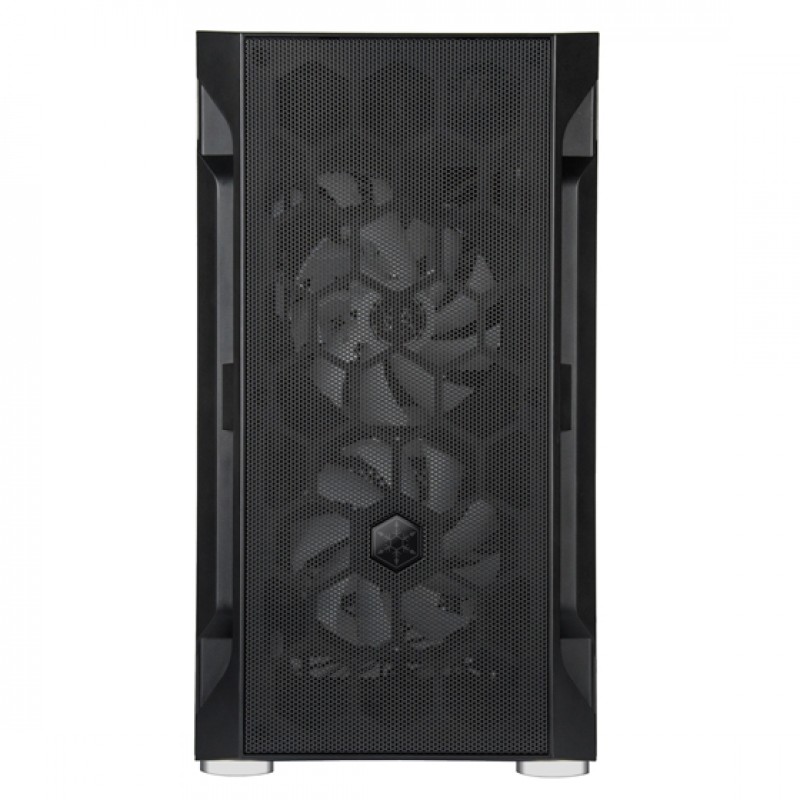 SilverStone Корпус FARA FAH1MB-PRO, без БЖ, 1xUSB3.0, 2xUSB2.0, 3x120mm ARGB fan, TG Side Panel, mATX, Black
